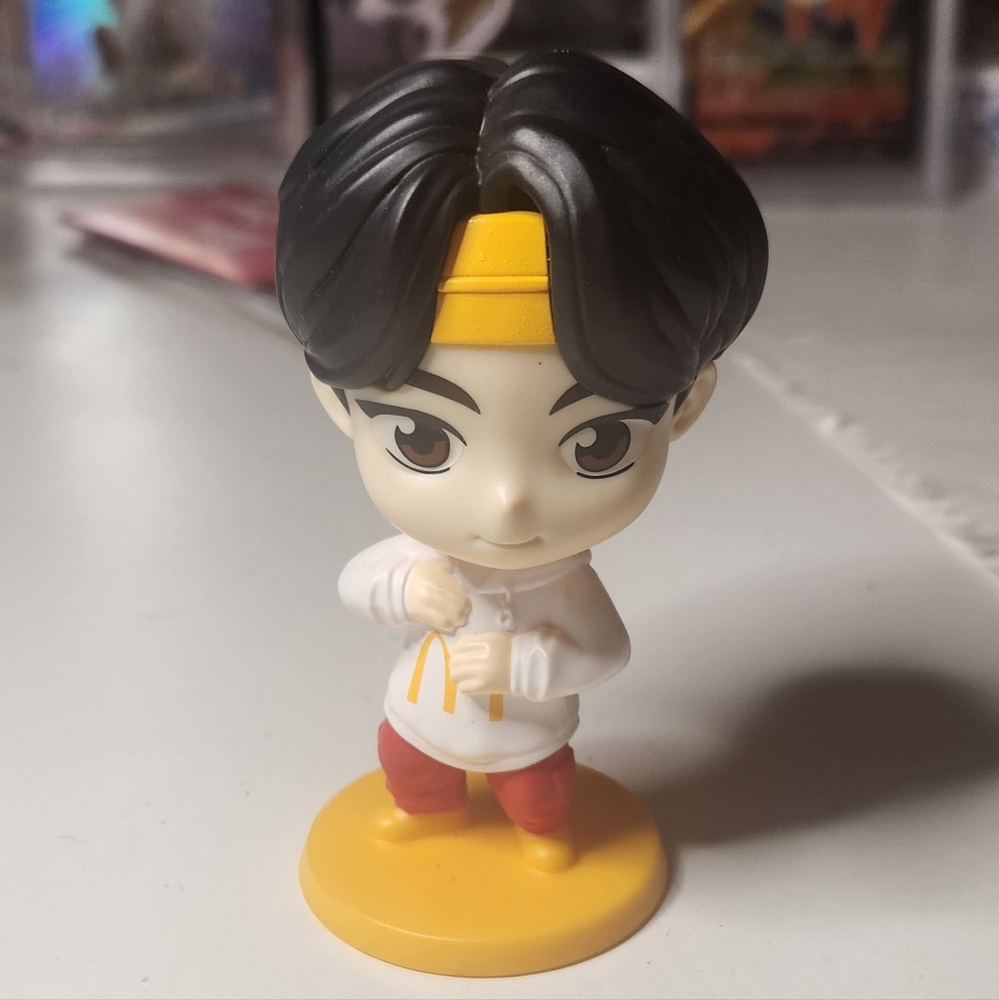McDonald's BTS TinyTan Encore Jin Action Figure with Yellow and Red Outfit